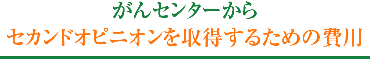 セカンドオピニオンを取得するための費用